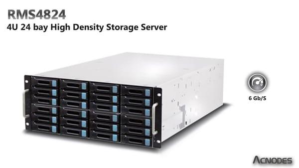 4U Rack mount storage server powered by Xeon E5-2600 CPUs and 24 bay SATA hard drive open tray and redundant P/S - Acnodes Corp