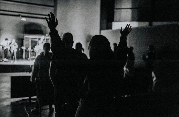 Worship service audience at Story Church