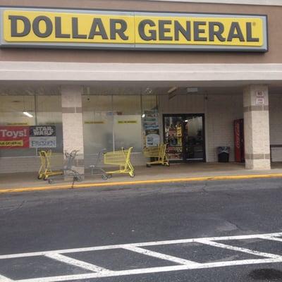 Then entrance to the Dollar General and store hours