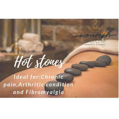 Hot stones add on available for any massage.