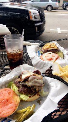 Burgers are the best!! Juicy homemade yumminess!!