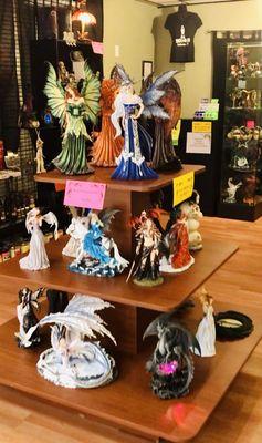 A few of our favorite Nene Thomas figurines! We also carry a wide selection of Amy Brown fairies and Ruth Thompson dragons :)