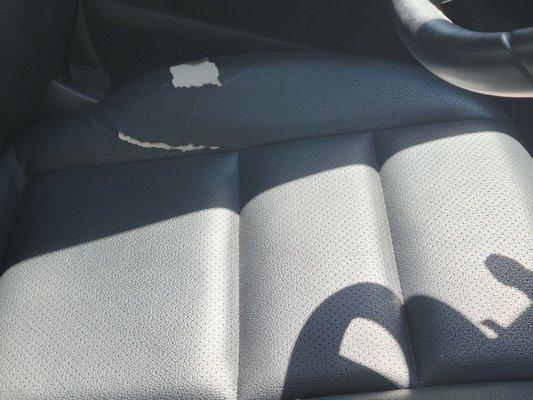 Ripped seat cover