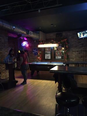 Billiards table, tvs, two dart stations, and cheap drinks.