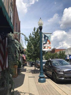 Downtown Franklin, TN where my office is located