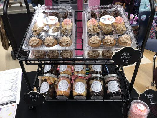 Try our mini cupcakes or cake jars! They also make great gifts.