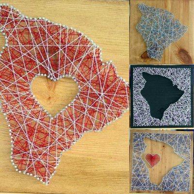 The very popular String Art Classes. Make a Big Island or any custom design you wish.