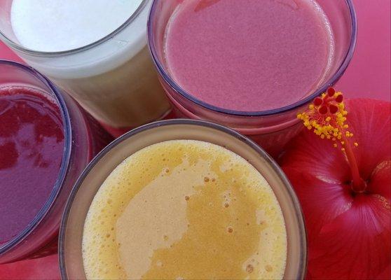 Real fruit puree smoothies