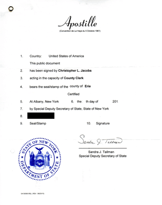 State Apostille format