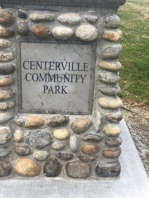 Signage next to parking lot