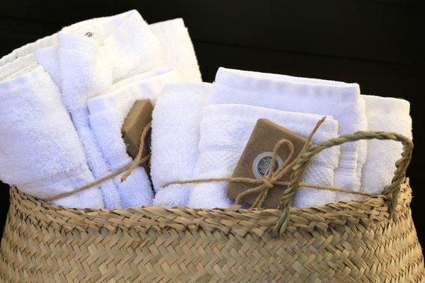 3 Piece towel sets are provided, along with soap and shampoo that is safe for the environment and animals.