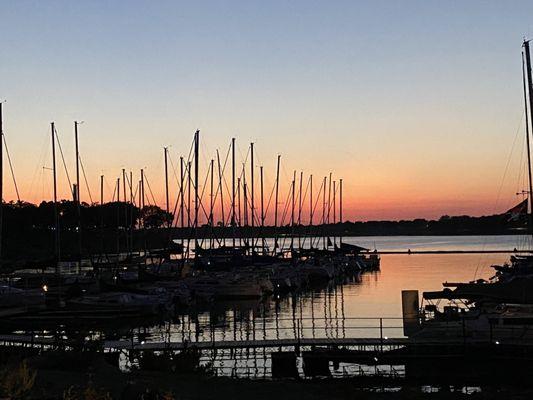 Marina at sunset