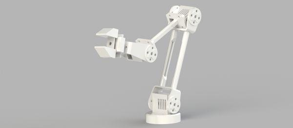 This is a Render of a 3D Designed Robotic Arm