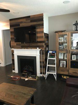 Shiplap Fireplace