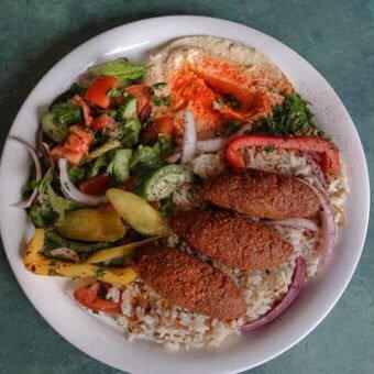 Fried kibbie lunch combo