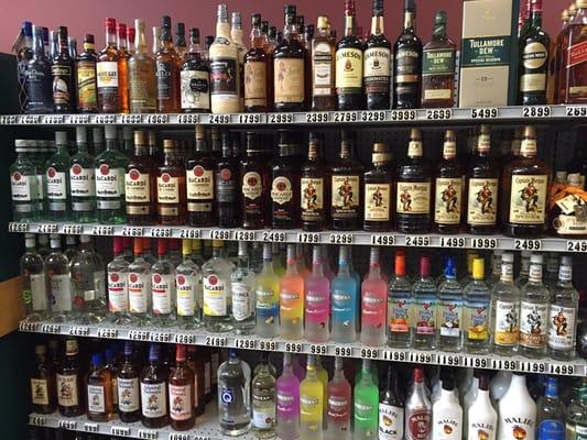 Great liquor selection.