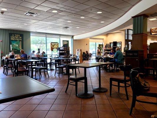 View from within the cafe area