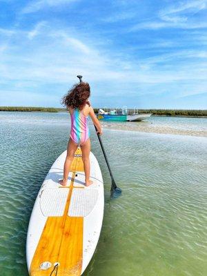 Come get your feet salty by adding paddleboards to your boat charter! Boards, paddle & instruction included! Salty Feet Adventures!