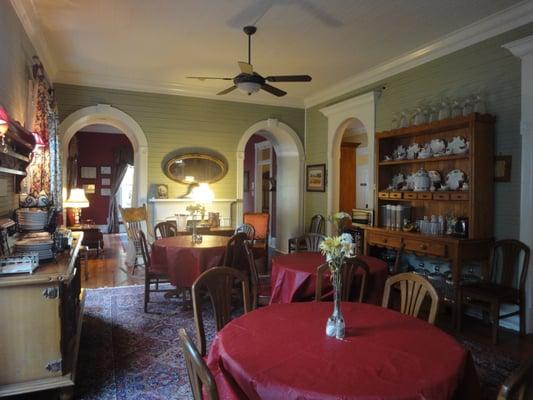 Inn dining room where breakfast is served