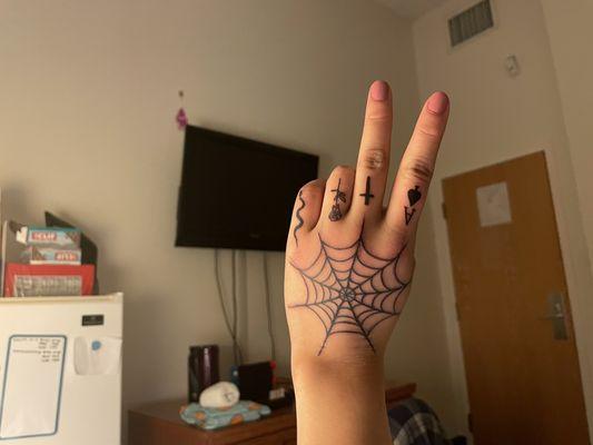 Hand tattoos