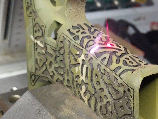 custom laser stippling machining