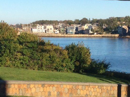 From the front porch (right across the street from Front Beach)