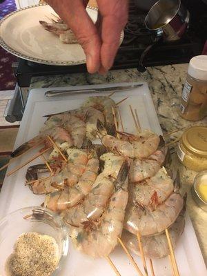 The Shrimp were Huge!!!