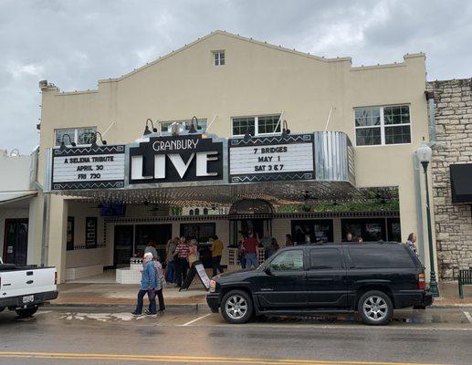 Front of the theater