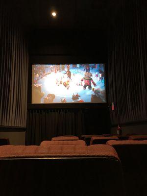 Tiny movie screen