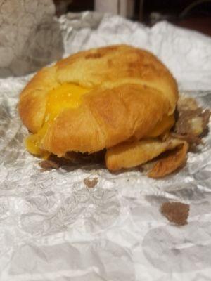 This is supposed to be a double stake breakfast sandwich, it wasn't even close and it was expensive