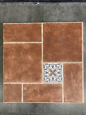 Cali Rojo 18x18 outdoor tile.