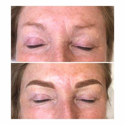 Permanent makeup procedure - Microshading