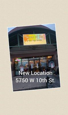 WE'VE MOVED!  New Location  5750 W 10th Street Paint. Play. Create.