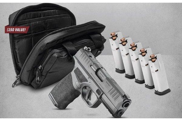 SPRINGFIELD ARMORY HELLCAT PRO 9MM RANGE BAG & 5X 15 ROUND MAGAZINES