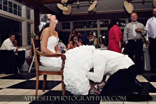 Garter Removal | Jacksonville Wedding Djs