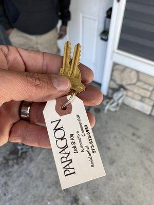 Customer lost keys to their house.  Replaced keys without damaging locks :)