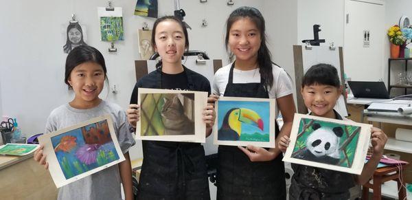 Pastel Bootcamp during our summer workshops