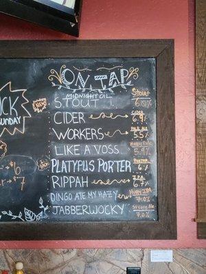 Today's menu - get the beer flight and try them all *yum*