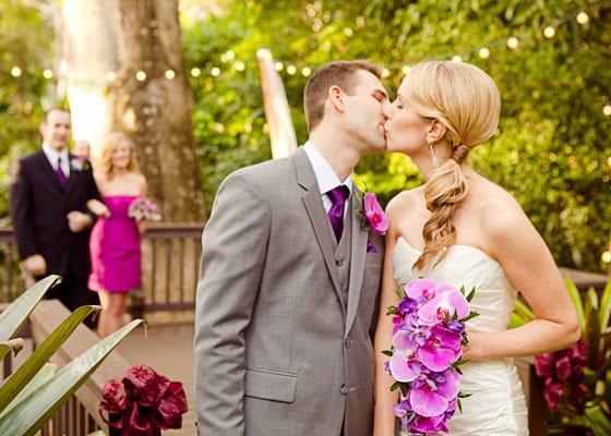 the wedding day kiss