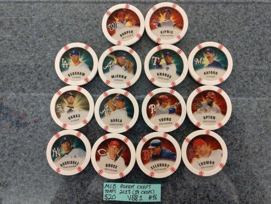 Baseball Poker Chips MLB