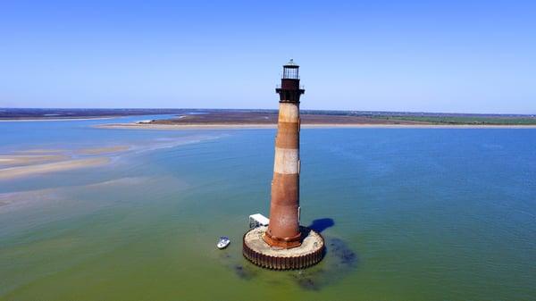 The Morris Island Lighthouse -  Aerial Photography & Videography for Landscape