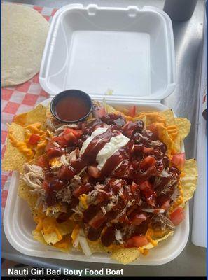 Loaded nachos.   Enough to feed a couple people.