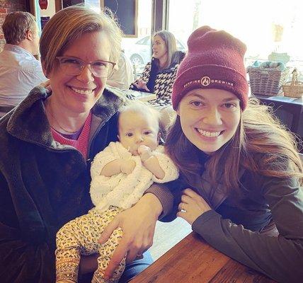 The Medicine Tree staff and baby Pearl.  A Medicine Tree blessing