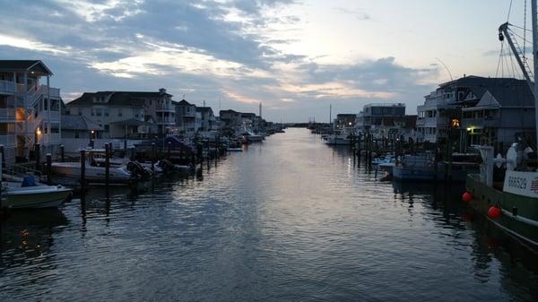 From the beginning of where the boat docks looking out on its route.