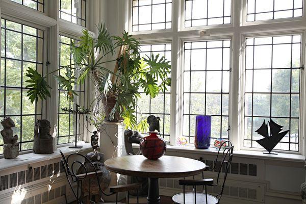 Sun room inside the David Barnett Gallery- home to VanGo Frame & Art.