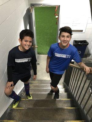 All smiles for our soccer programs run by Keep Kickin Soccer!