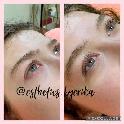 Lash lift and tint