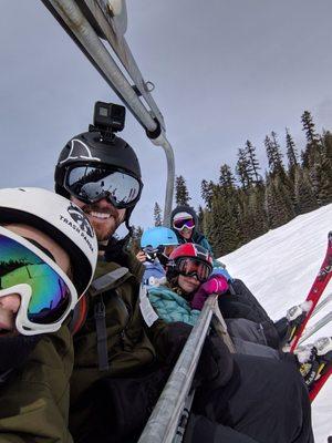 The only lift in Oregon big enough for our whole family!!!