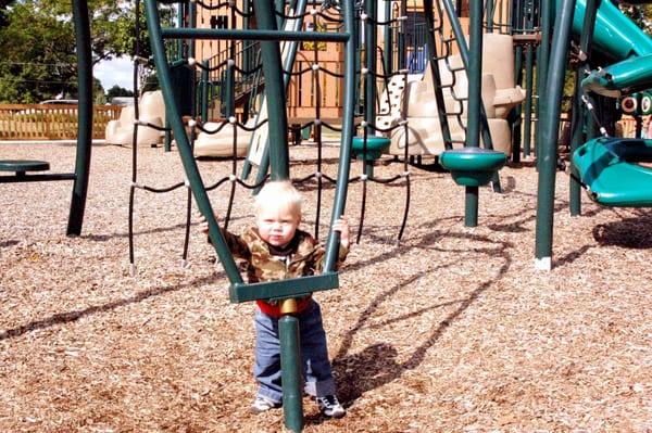 Planet Westerville Park  ....ground level of park equipment