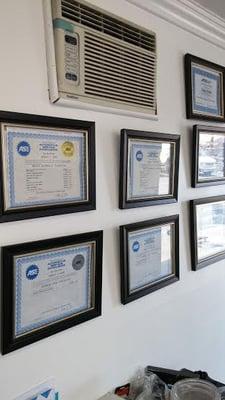 Most shops do not even have one ASE Master Tech, and this shop has 3 Certified Advanced Level Master Technicians.